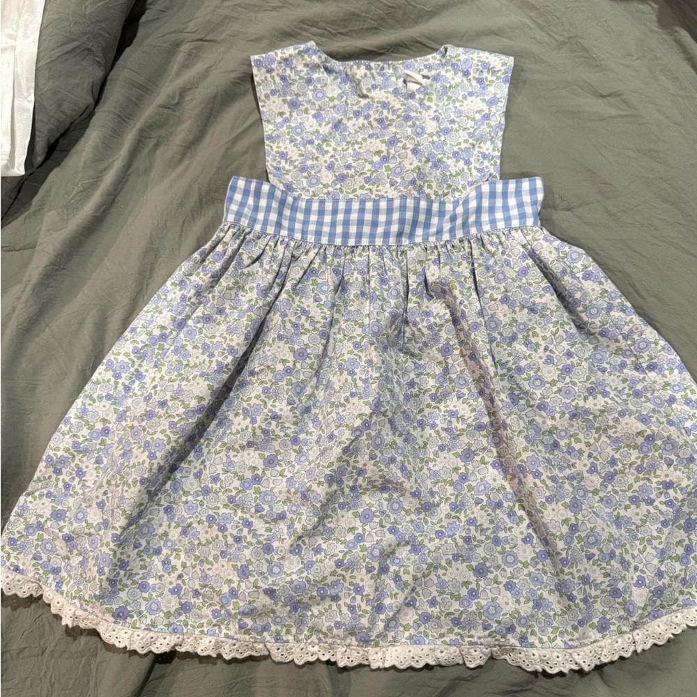 True Floral Blue, Purple and White Kids Dress